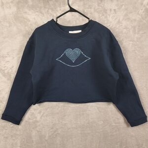 See By Chloe Cropped Sweatshirt Beads Size S
